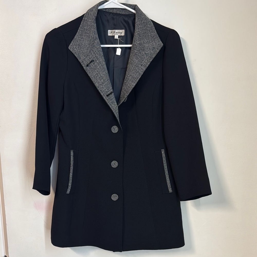 George Simonton Black and Gray Blazer
